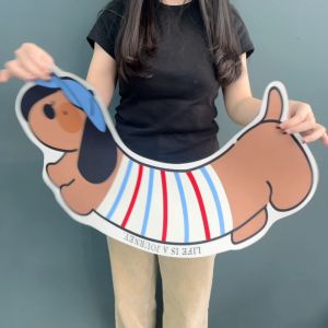 พรมชักโครกลายการ์ตูนน่ารัก พรมปูพื้นห้องน้ำรูปตัว U กันลื่นดูดซับน้ำได้ดี พรมเช็ดเท้า40*65cm