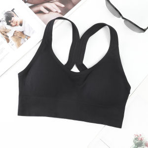 Adjustable Four-Row Button Sports Bra Womens Running Backless Gathered Vest Underwear Removable Chest Pad No Steel Ring