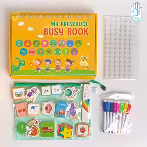[SG] Montessori Busy Book 15 Themes | Kids Activity Velcro Writing Book | Prechool Early Learning