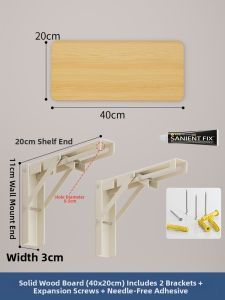 WUBUWEI | No-drilling Wall Mounted Foldable Table