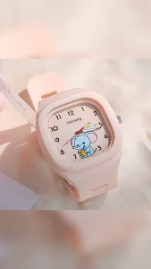 Sea jjt phim hoạt hình dễ thương Đồng hồ bé gái thời trang không thấm nước sinh viên Đồng hồ cặp đôi