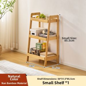 MANHAOSHI | Simple Multi-layer Bamboo Display Shelf