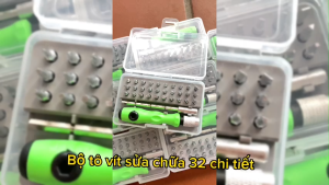 Bộ tua vít đa năng 32 chi tiết nhỏ gọn tiện ích tô vít sửa chữa đồ điện tử chuyên nghiệp