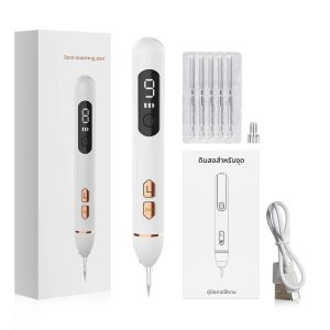 Skin Tag Remover เลเซอร์พลาสม่าปากกา Wart Eliminator Face Freckle จุดสีดํา Blemish Removal Papillomas Mole Nevus Remover ปากกา