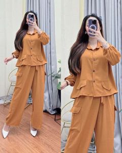 MAURA ONSET WANITA KEKINIAN/SETELAN WANITA KEKINIAN/SETELAN CARGO