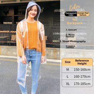 ZHENGYU | Music Festival Transparent Portable Adult Raincoat