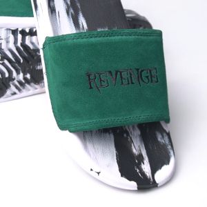 Dorks Revenge Green White - Sandal Slop Casual Premium Pria Wanita Sendal Selop Slipper Anti Licin Original Dorks