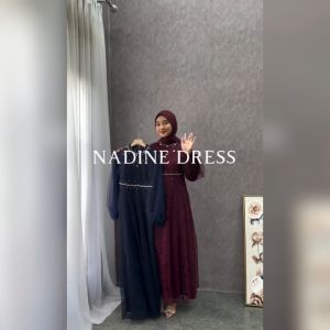 NEW DRESS SALWA GAMIS BRUKAT EXLUSIVE NADINE SERAGAM WISUDA KONDANGAN BRIDESMAID PESTA MODEL PREMIUM MEWAH TERBARU