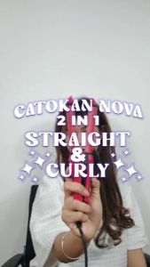 [BISA COD] Catokan 2in Curly Dan Lurus - Catokan Nova NHC 2009 Keriting & Pelurus Rambut Super Premium - Catokan Rambut Keriting