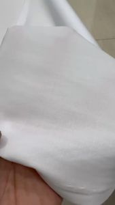 Kain Super Polinosilk Polino Silk Sariwarna Putih Lebar 120 cm Polyester