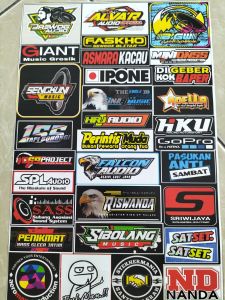 Stiker Sound | Stiker 1 Lembar | Stiker Pack Ukuran 21cmx31cm
