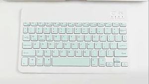 10 Inci Mini Nirkabel Bluetooth Keyboard + Mouse Combo USB Kantor Laptop Bluetooth Keyboard