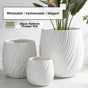 MENGMIAN | Thick Durable Large Premium Plastic Flower Pot