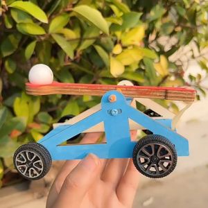 Máy Bắn Đá Đồ Stem Chơi Mô Hình Gỗ Diy Khoa Học Sáng Tạo Cho Bé