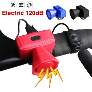 Bicycle Bell Electric Wired Control Road Bike Bell Rings USB Rechargeable Bike Horn Safety Sound Alarm Cycling Accessories
