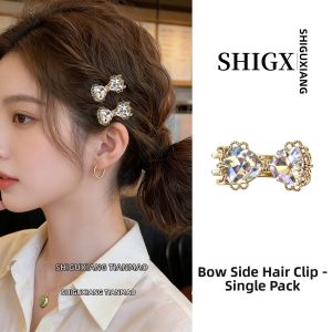 Premium Side Clip with Bow Forehead Hair Clamp