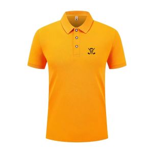 Mens and Womens Fashionable Casual Polo Shirts Versatile Street Short Sleeved Shirts