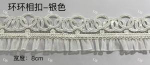 New Style Curtain Ruffle Trim French Bead Flower Sofa Pillow Home Decorative Lace Edge Material for Curtains Pillows And Sofas
