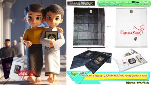 Kain Sarung Anak laki Junior Anak SDSMP 5-12th Warna Hitam&Putih Polos GWJ -Vegasus Store(COD)