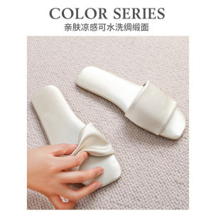 Uxnew Four Seasons Linen Slippers Womens Summer Indoor Home Floor Silent Outdoor Wearable Sheepskin Cool Slippers Sweat Absorbent