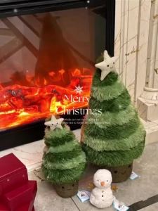 ตุ๊กตาเจลลี่แคท ต้นคริสต์มาส โบว์ ตกแต่งน่ารัก ของเล่นตุ๊กตา ของขวัญตกแต่งสำหรับเด็ก