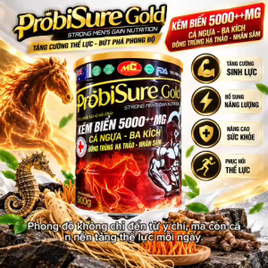 Thực phẩm bổ sung ProbiSure Gold KEM BIỂN 5000++MC CÁ NGỪ - BA KÍCH BỔ TRUNG HÀ THÁO - NHÂN SÂM