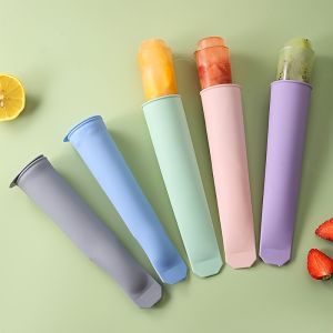 Popsicle Maker Silicone Reusable Summer Popsicle Maker Quick-freeze Self-sealing Popsicle Tubes Ice Cream Kitchen Tool