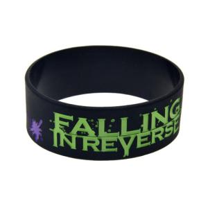 สร้อยข้อมือยางซิลิโคนใหม่ Falling in Reverse 1 นิ้ว สายรัดข้อมือกีฬาที่นุ่มสบายสำหรับผู้ชายและผู้หญิง