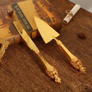 new Cake Pizza Knife Shovel Buffet Western Knife Bread  Restaurant Banquet Cake Shovel Two-piece Set