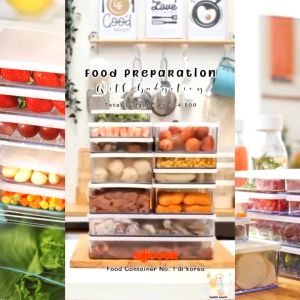 Beauty Silicook Korea Food Container BPA Free Flat 1900ml