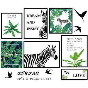 Modern Minimalist Waterproof Wall Stickers Self Adhesive Tile Patch Decorative Girls Room Transformation Wall Decals PVC Material