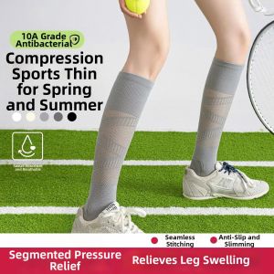 NAIFUNA | Summer Lightweight Strong Pressure Non-Slip Sports Compression Socks Women