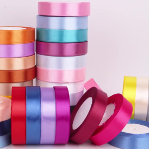 【1-3 Days Delivery】22M/Roll 25Yard Ribbon 2CM Width High Quality Satin Ribbon Flower Decor Valentines Day Gift Package