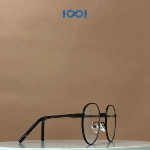 IOOI Eyewear - Kacamata Bulat Metal Fashion Bisa Minus Anti Radiasi Photocromic Blueray Wanita 8942