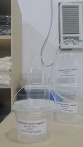 10PCS Bucket with Seal Clear Storage Plastic Container Tamper Proof Container With Handle