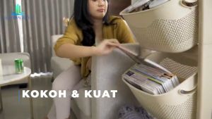 Olymplast Laundry Basket Rak Keranjang Baju Kotor OFT 03 Original Olymplast Termurah