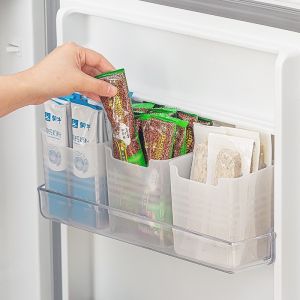 ตะกร้าพลาสติกใสอเนก ประสงค์สำหรับ ตู้เย็นช่องเก็บ ของ ใน ตู้เย็นชั้นวางของ ประตู