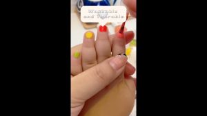 24 PCS Kids Nail Polish Washable Safe Girls Colorful Polish Fingernails kids make-up toy