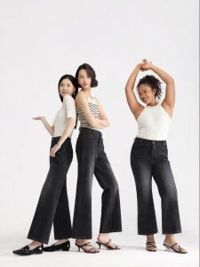 HIPPIE MISS | Flared Trousers High Waist Slimming 9/10 Length