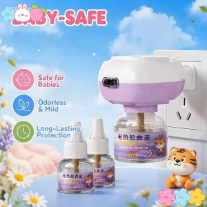 BUY 1 TAKE 9 Baby Safety Electric Mosquito Repellent Liquid Tasteless Smokeless Non Toxic Anti Mosquito Repeller For Newborn Infant Kids Safe Mosquito Protection COD