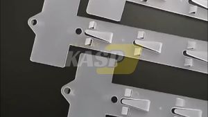 52cm To 83cm Holes Pvc Shop Snack Transparent Hanging Display Strip With Hooks