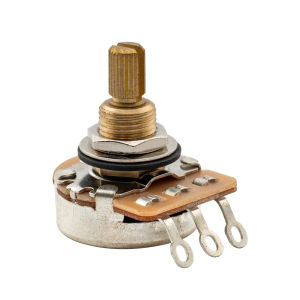 มุฆษาซอฟต์แวร์ Musiclily A250K และ B250K ทองเหลือง 24 นิ้ว เพลาเสียง/ลิเนียร์เทปเปอร์ โพทเนชิโอมิเตอร์สำหรับกีตาร์เบสไฟฟ้าสหรัฐอเมริกา