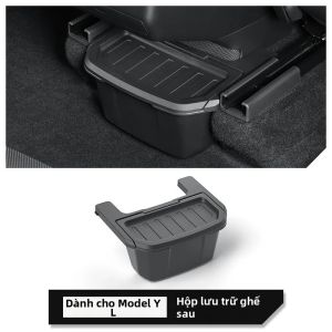Hộp Đựng Đồ Ghế Sau Tesla Model YL 2025-2026 Hộp Đựng Đồ Trung Tâm TPE Dưới Khe Gió Hộp Đựng Rác Chống Nước Phụ Kiện Xe Hơi