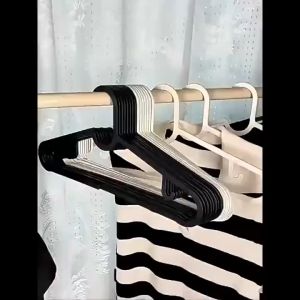 IKEA Hanger For Clothes 20/50pcs Black And White Anti-Slip And Strong Load-Bearing Multifunctional Plastic Clothes Hanger