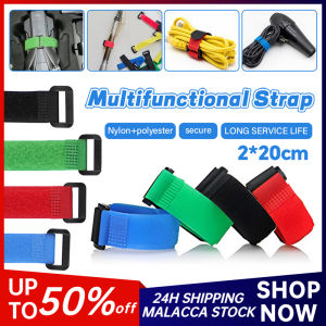 Fishing Rod Tie Holder Strap 20CM Suspender Fastener Hook Loop Ties Belt Strapping Wrap Band Outdoor Fish Tool Accessory 扎带