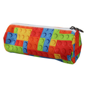 1PCS Summer Cylindrical Pen Bag Large Capacity Pencil Case Stationery Organizer Boys/Girls