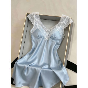 V.C.I | Padded Ice Silk Lace Slip Dress