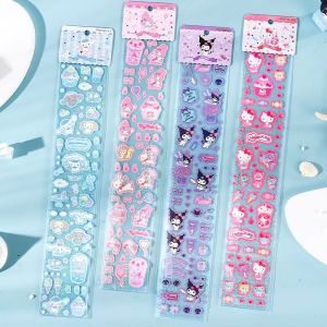 Sanrio Series Dessert Party Cinnamoroll Babycinnamoroll Clow M Bench Stickers Waterproof Transparent Cute Decorative Stickers