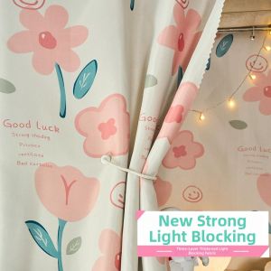 Thickened Light Blocking Dormitory Bed Curtain for Single Bed