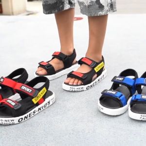 Fashion Kids Boys Sandals Rubber Non-slip Boys Slippers Soft Sold Sandals For 4-12 Years Old Kids Boy
